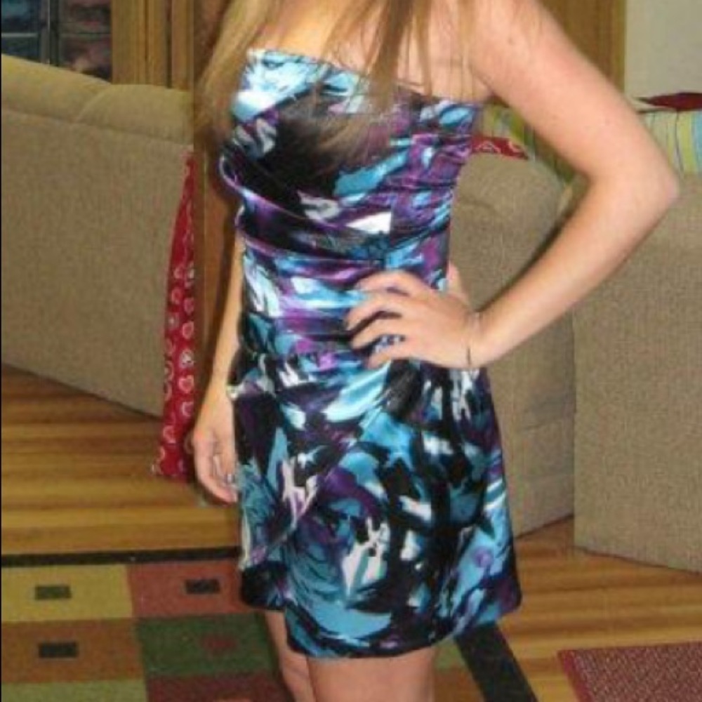 Short strapless mini dress size 5